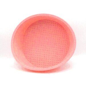 9.5" Pink Silicone Non-Stick Round Baking Pan For Cheesecake Desserts Heat Resis